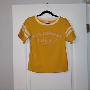 Understated Leather Hey Cowboy Yellow T-Shirt
